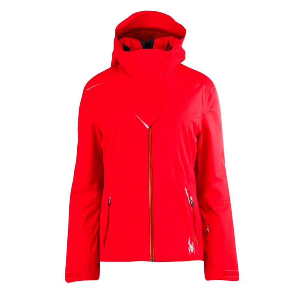 Spyder Power Athletic Fit Womens Insulated Ski Jacket, Volcano, swatch