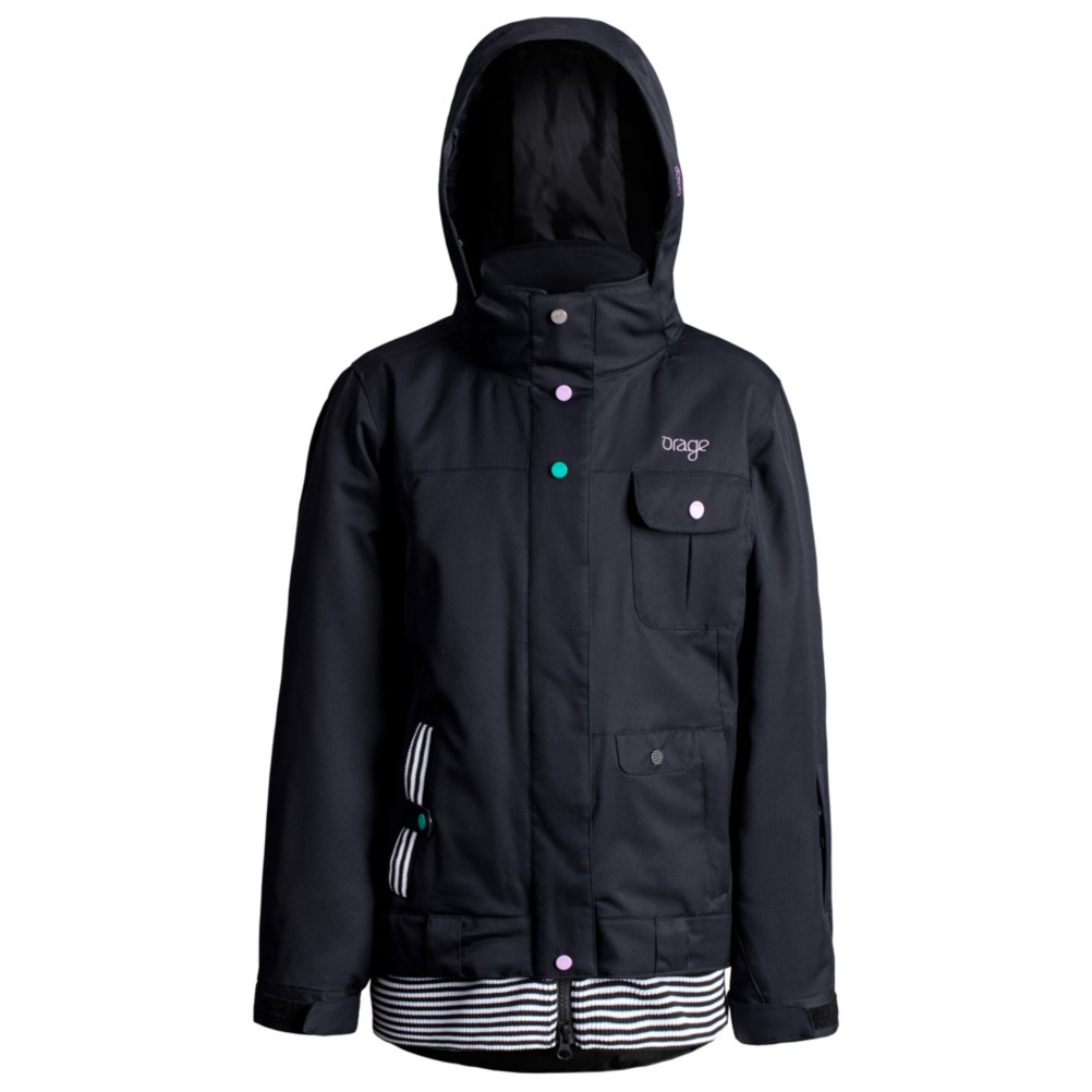 Orage Sophie Girls Ski Jacket, Black, swatch