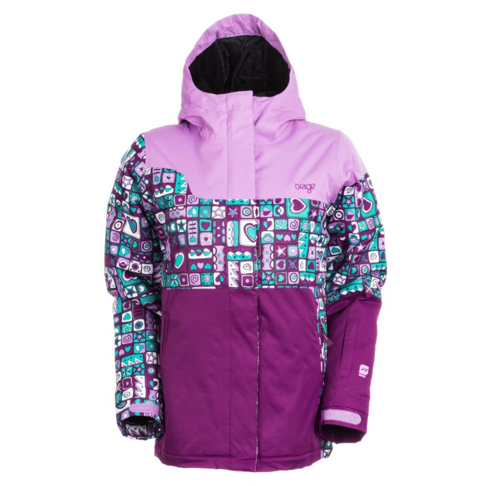Orage Meisa Girls Ski Jacket, Light Purple-Grape, medium