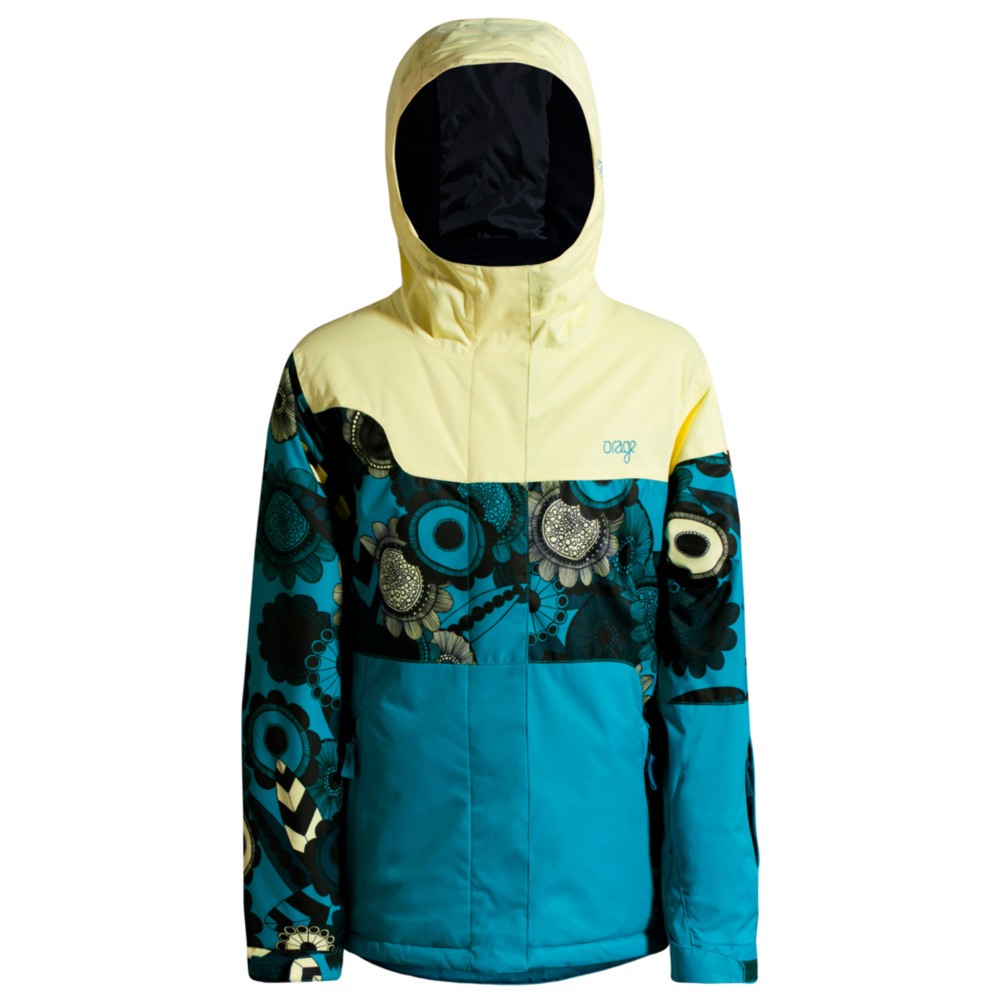 Orage Meisa Girls Ski Jacket, Light Yellow-Teal, swatch