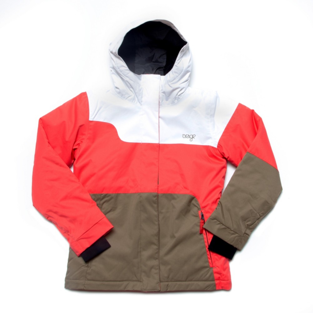 Orage Meisa Solid Girls Ski Jacket, Khaki, swatch