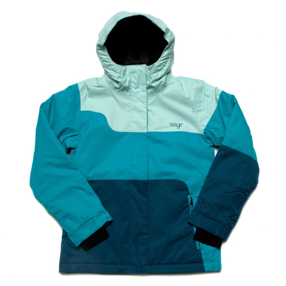 Orage Meisa Solid Girls Ski Jacket, Dark Teal, medium