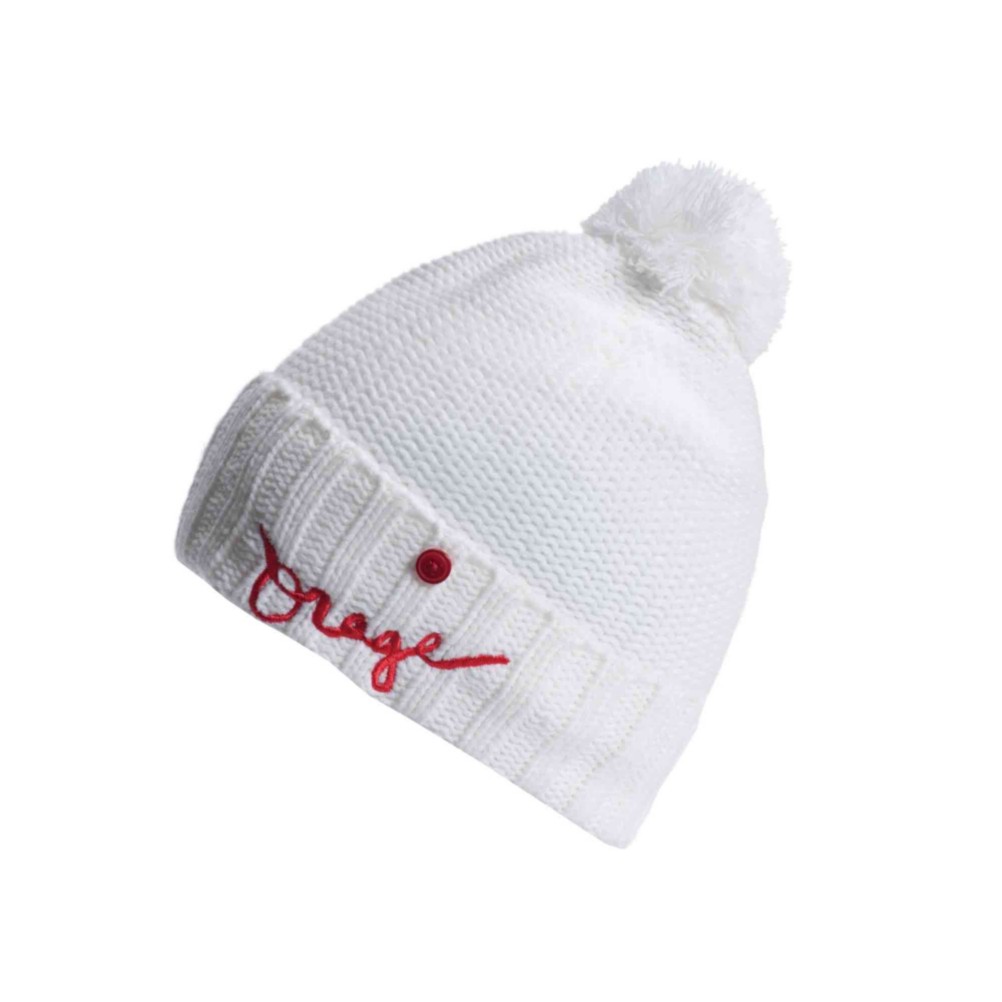 Orage Big Top Beanie Kids Hat, White, swatch
