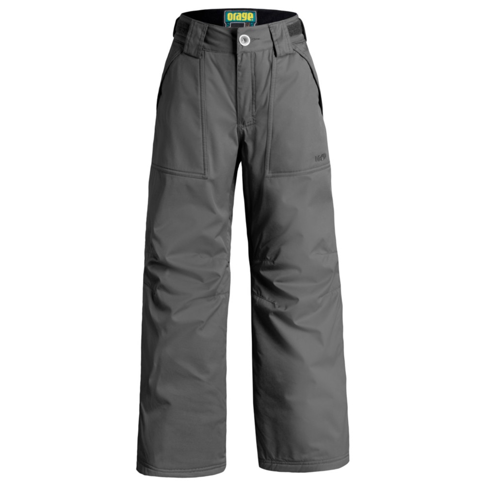 Orage Tarzo Kids Ski Pants, Dark Grey, swatch