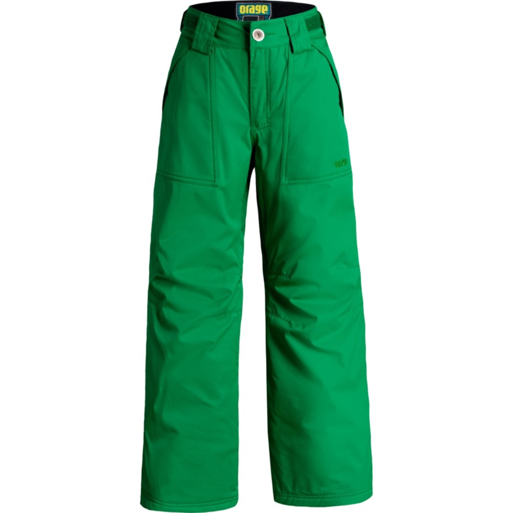 Orage Tarzo Kids Ski Pants, True Green, swatch