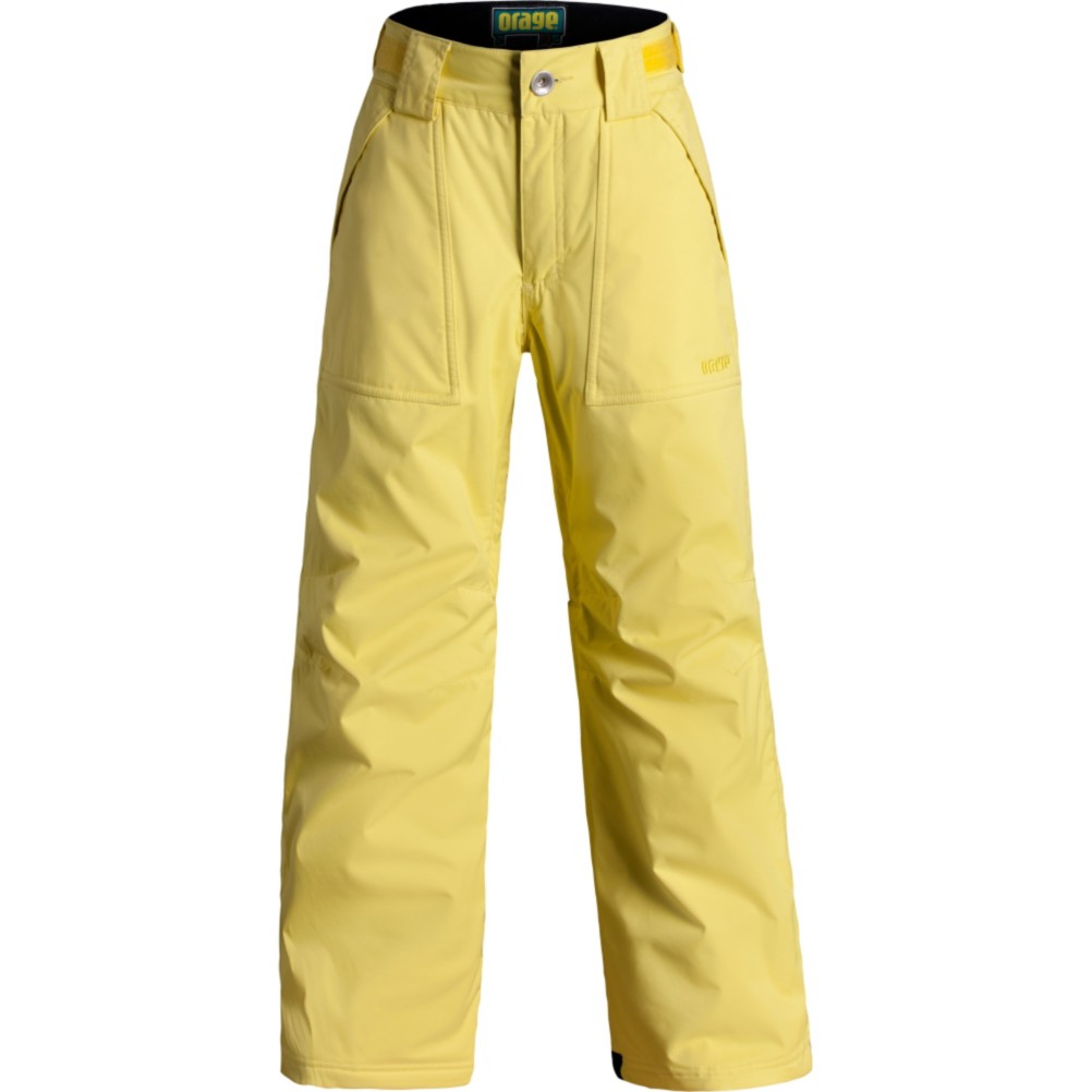 Orage Tarzo Kids Ski Pants, Lemon, swatch