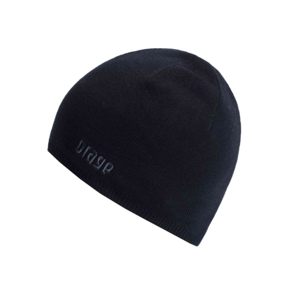 Orage Rim Beanie Kids Hat, Black, medium