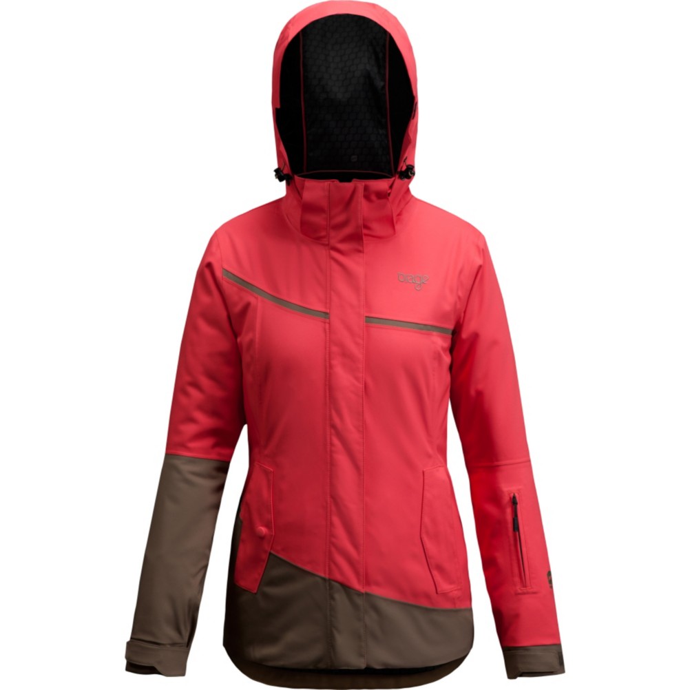 Orage Leila Womens Insulated Ski Jacket, Orchid-Khaki, swatch