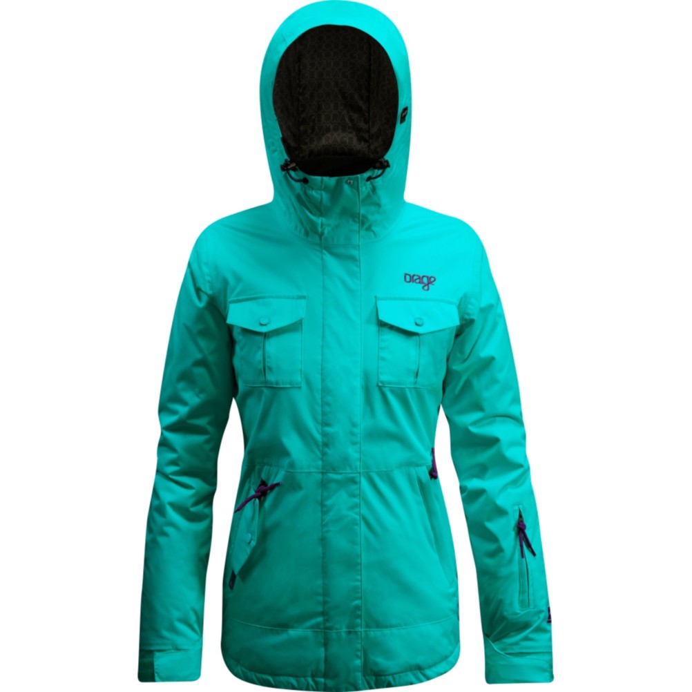 Orage Cloud 9 Womens Insulated Ski Jacket, Turquoise, swatch