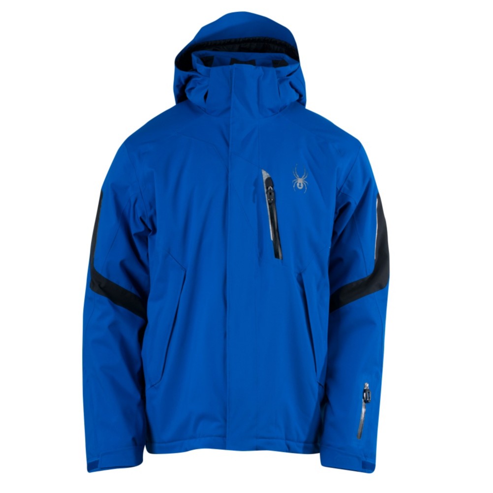 Spyder Rival Mens Insulated Ski Jacket, Just Blue-Black, swatch