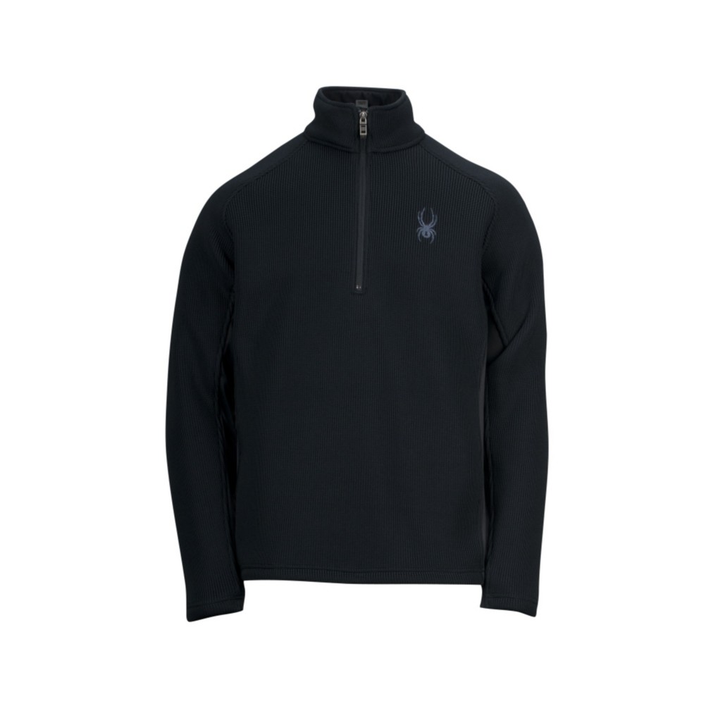 Spyder Core Pitch Half Zip Mens Sweater, Black, swatch