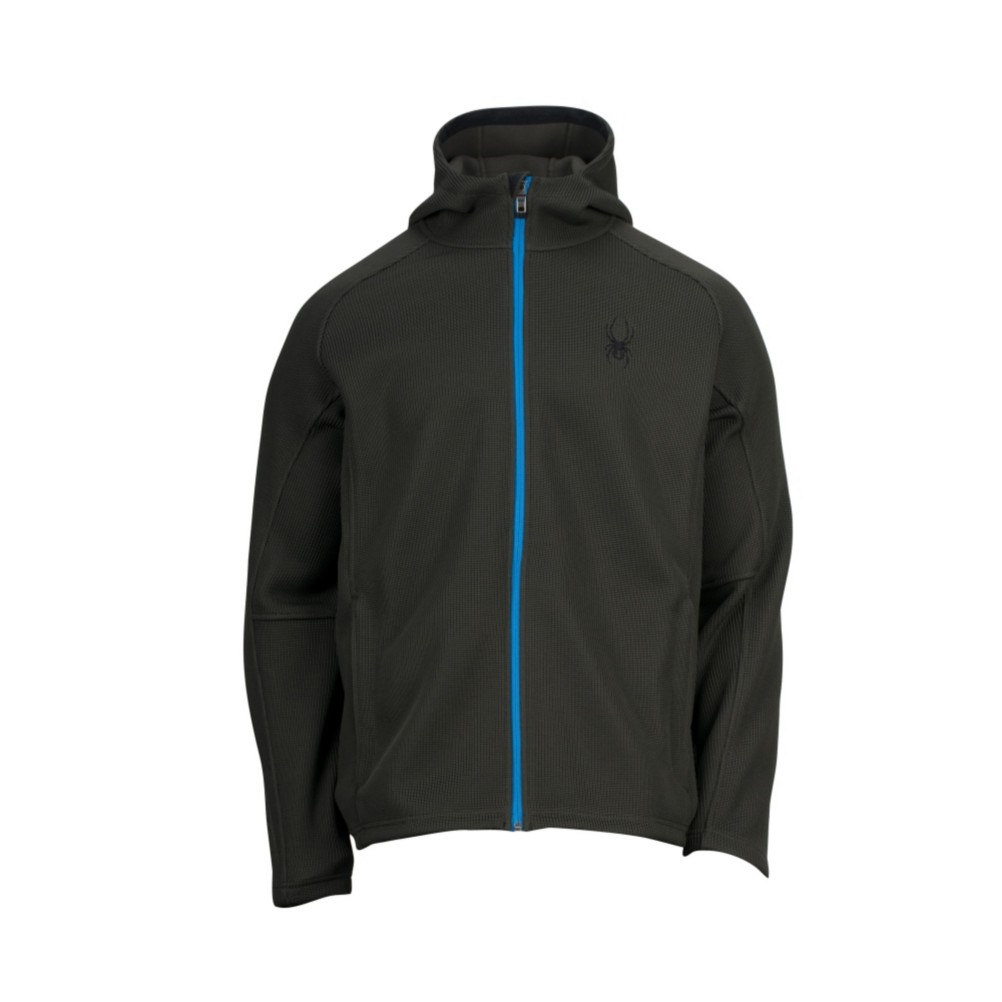 Spyder Core Upward Full Zip Hoodie, Peat-Collegiate, swatch