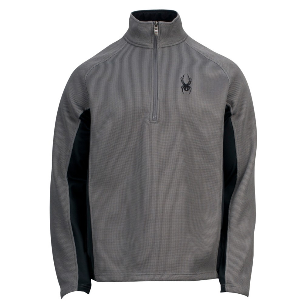 Spyder Core Outbound Half Zip Mens Sweater, Castlerock-Black, swatch