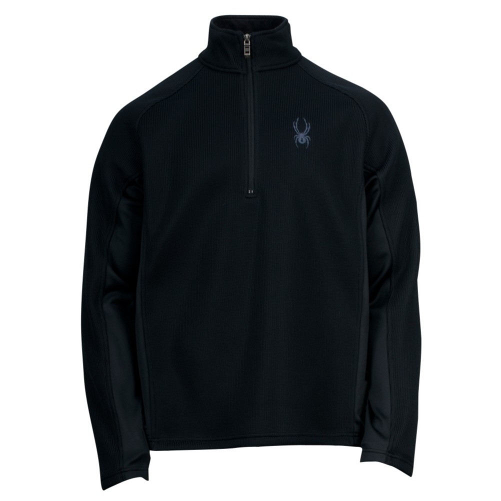 Spyder Core Outbound Half Zip Mens Sweater, Black-Black, swatch