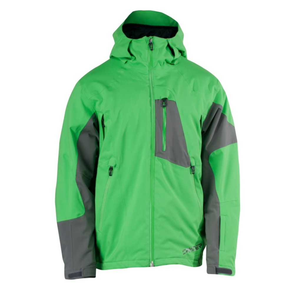 Spyder Chambers Mens Insulated Ski Jacket, Classic Green-Castlerock, swatch