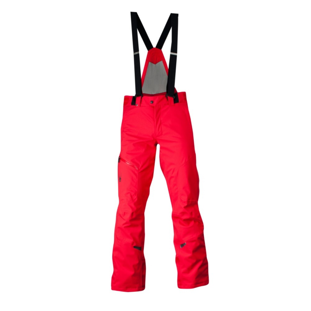 Spyder Dare Tailored Fit Mens Ski Pants, Red, swatch
