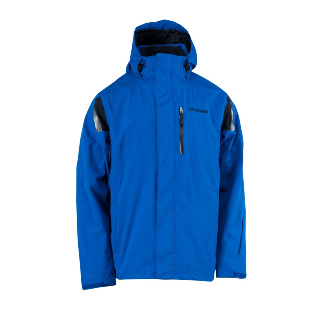 Spyder Core Component 3-in-1 Mens Insulated Ski Jacket, Just Blue-Black, swatch