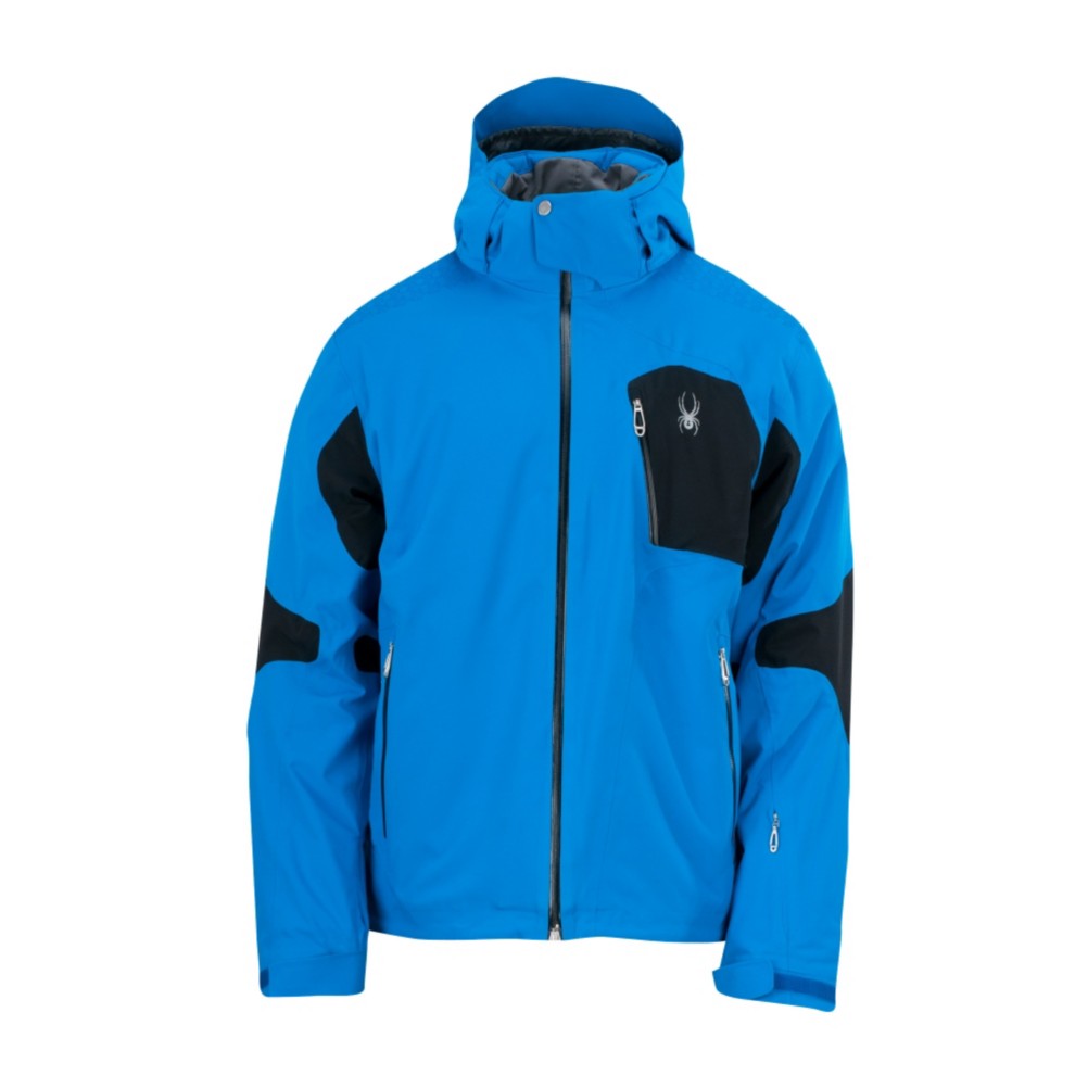 Spyder Cosmos Mens Insulated Ski Jacket, Collegiate-Black-Black, swatch