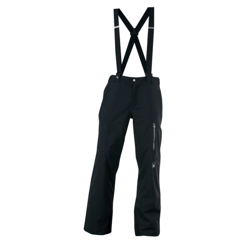 Spyder Propulsion Athletic Fit Mens Ski Pants, Black, medium