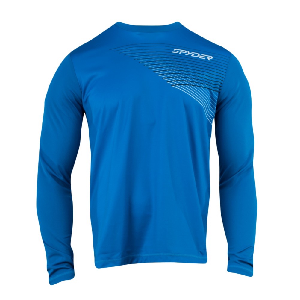 Spyder Subsonic LS DRY W.E.B. Mens Mid Layer, Collegiate, medium