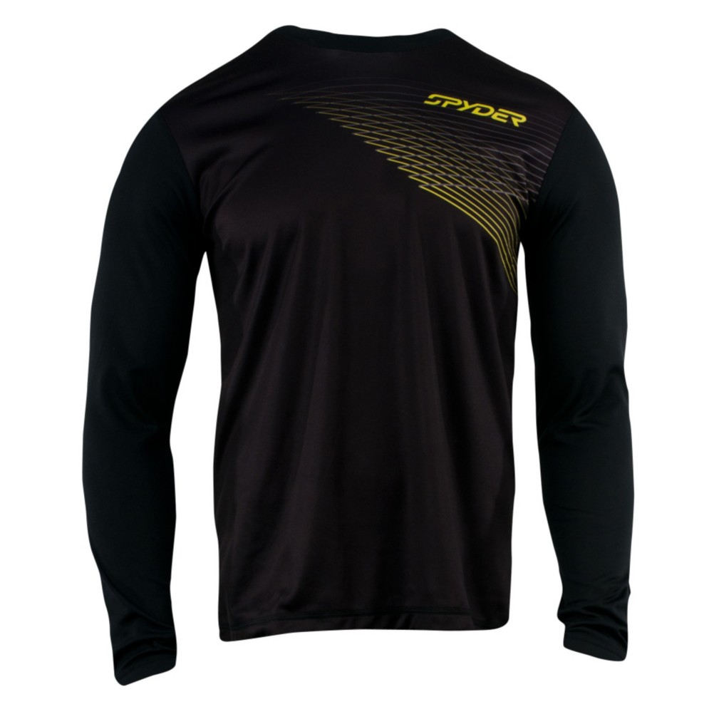 Spyder Subsonic LS DRY W.E.B. Mens Mid Layer, Black, medium