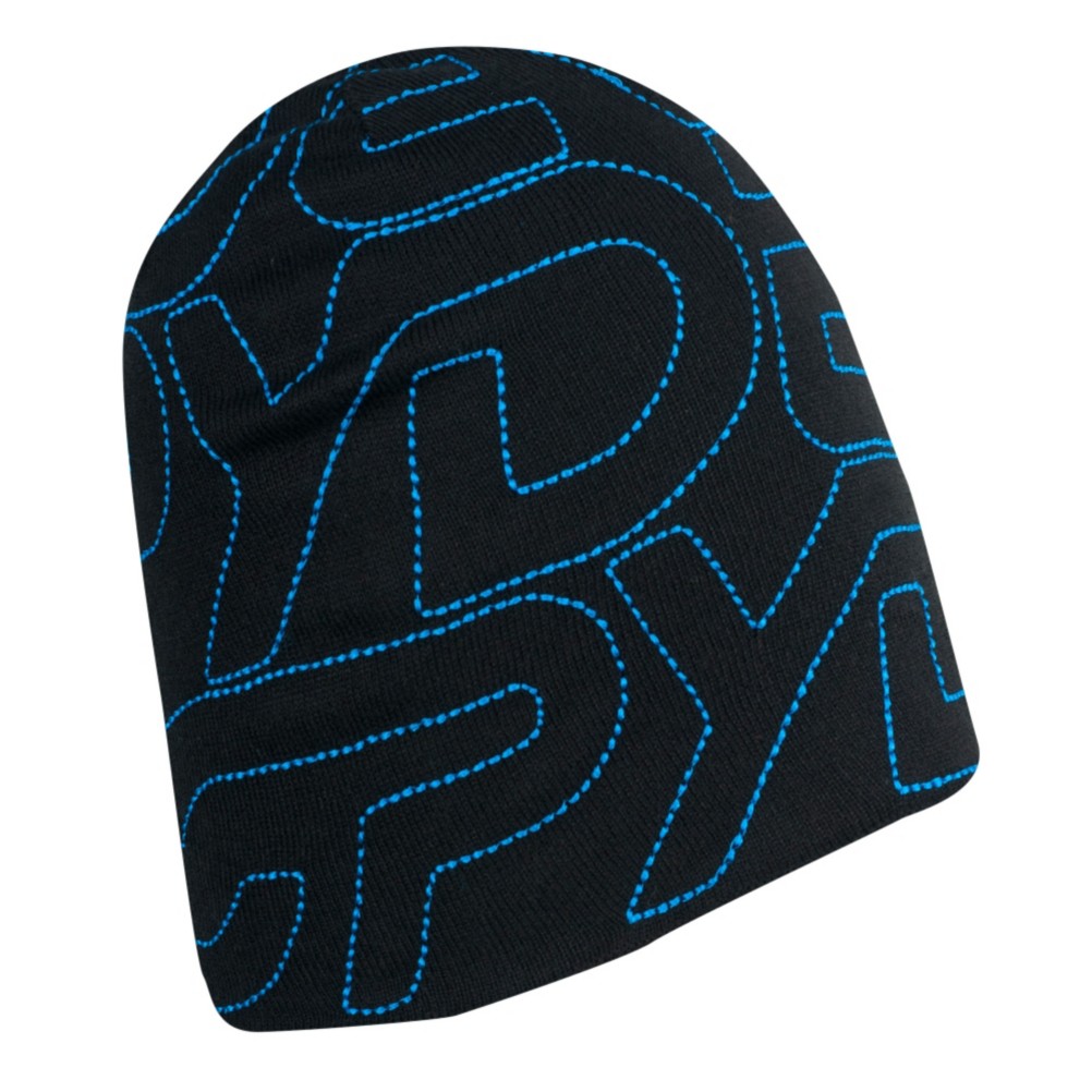 Spyder Tread Ski Hat, Black-Blue, medium