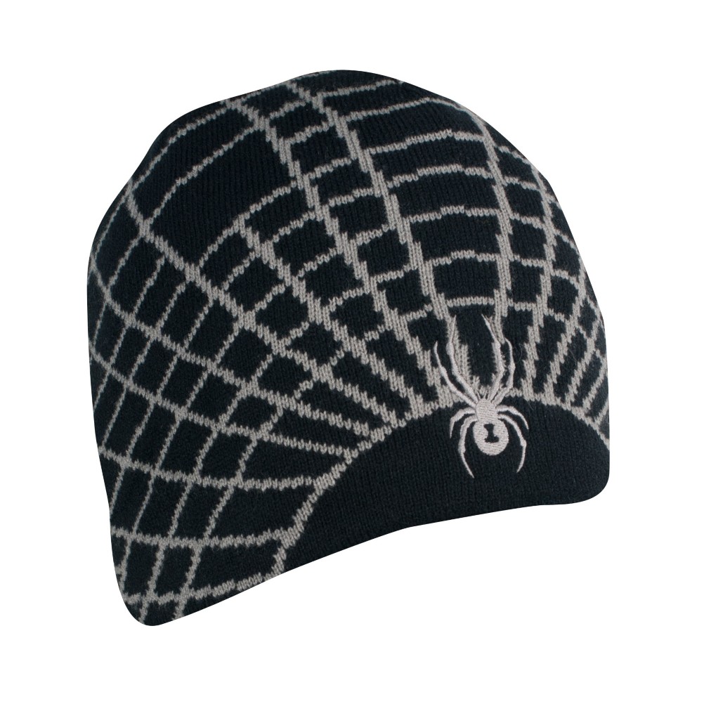 Spyder Web Ski Hat, Black-Castlerock, medium