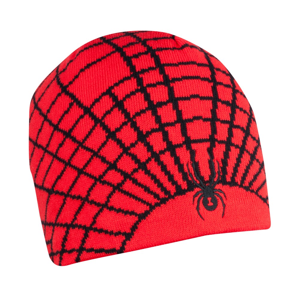 Spyder Web Ski Hat, Volcano-Black, swatch