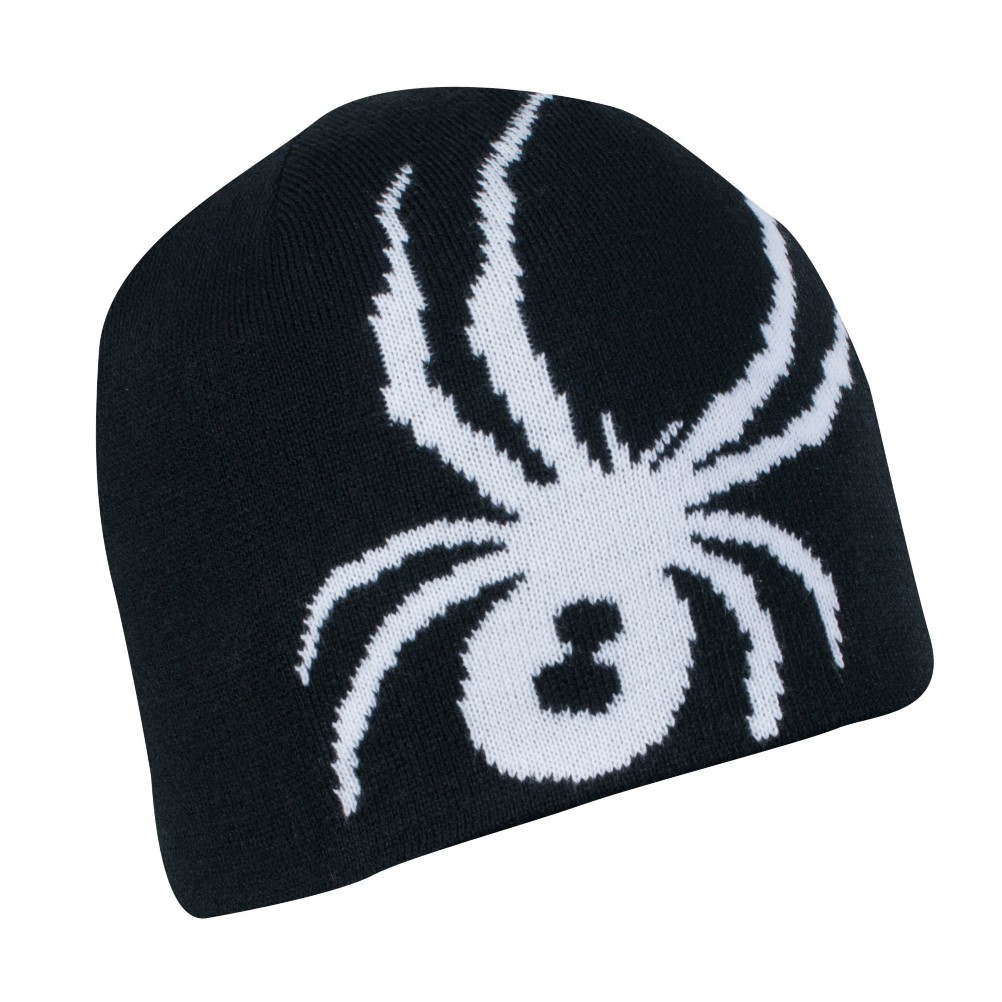 Spyder Reversible Innsbruck Ski Hat, Black-White, medium