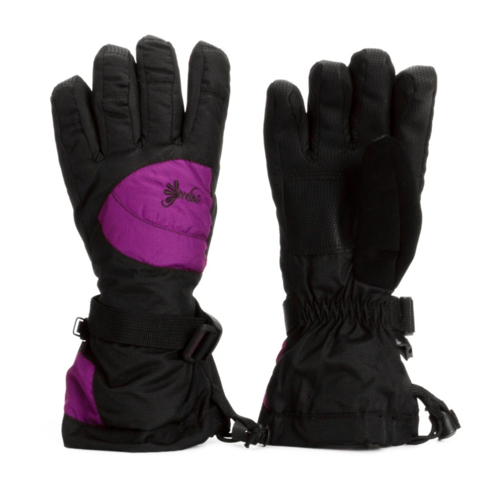 Gordini Gore-Tex II Girls Gloves, Black-Deep Purple, swatch