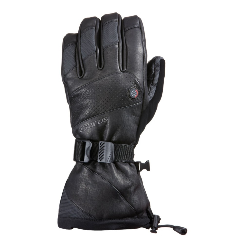 Seirus Heat Touch Inferno Ski Heated Ski Gloves, Black, medium