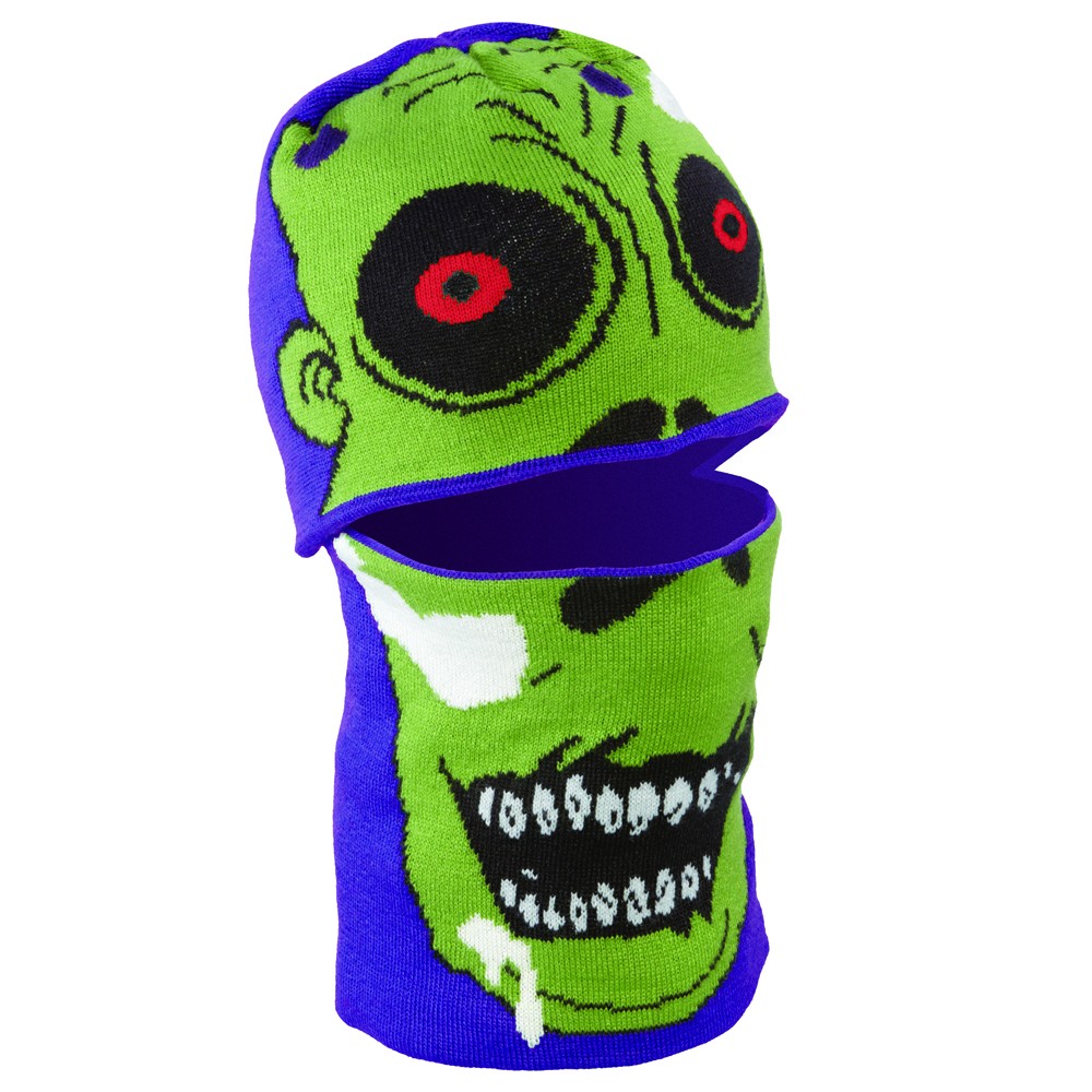 Seirus Headzo Kids Balaclava, Purple-Zombie, swatch