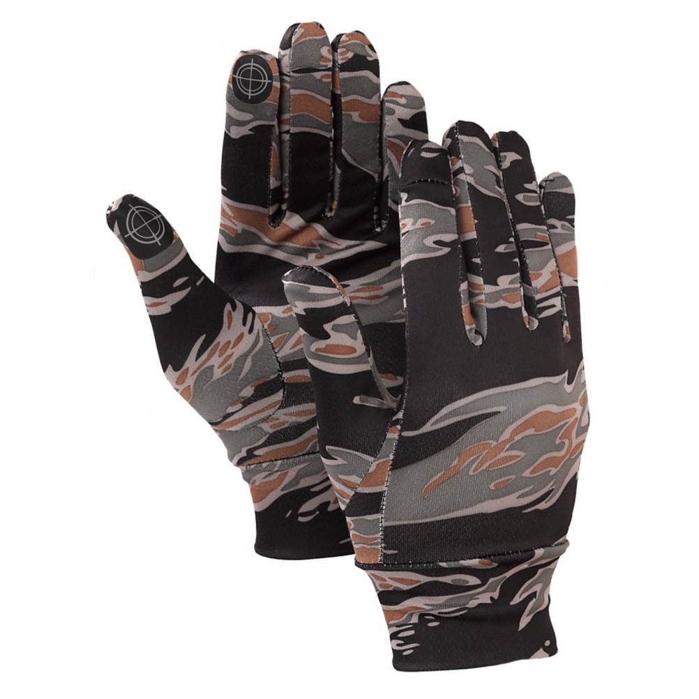 Burton Touchscreen Glove Liners, Tiger Camo, swatch
