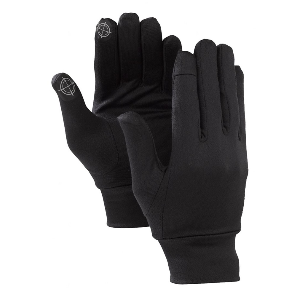 Burton Touchscreen Glove Liners, True Black, swatch