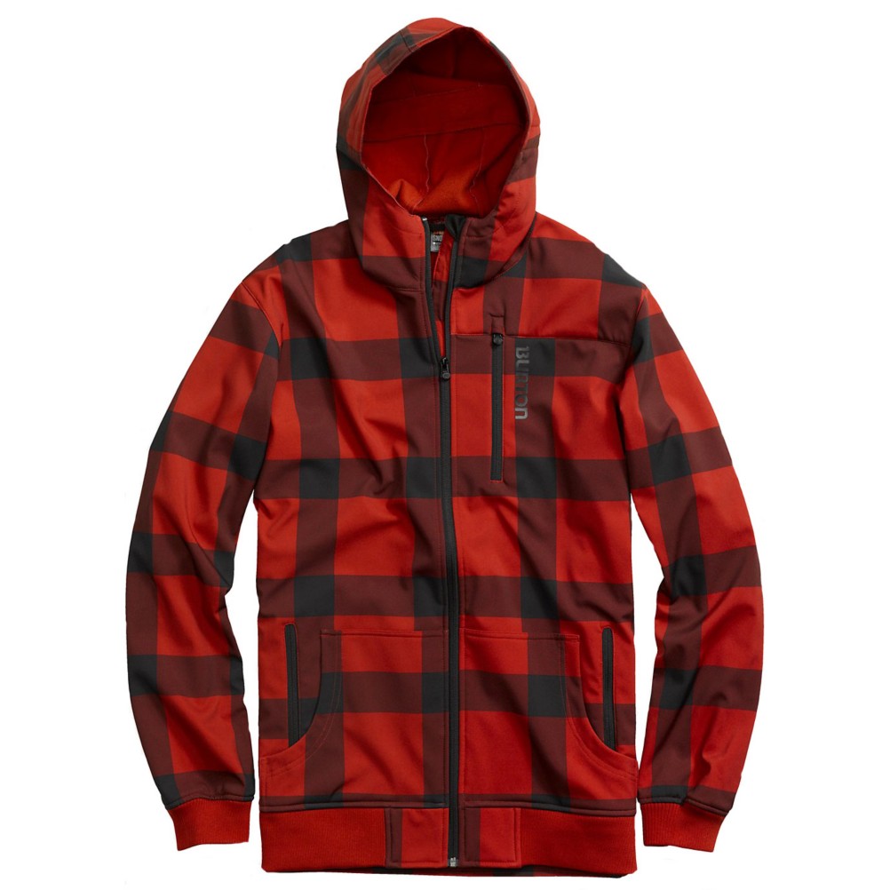 Burton Softshell Hoodie, Marauder Buffalo Plaid, swatch