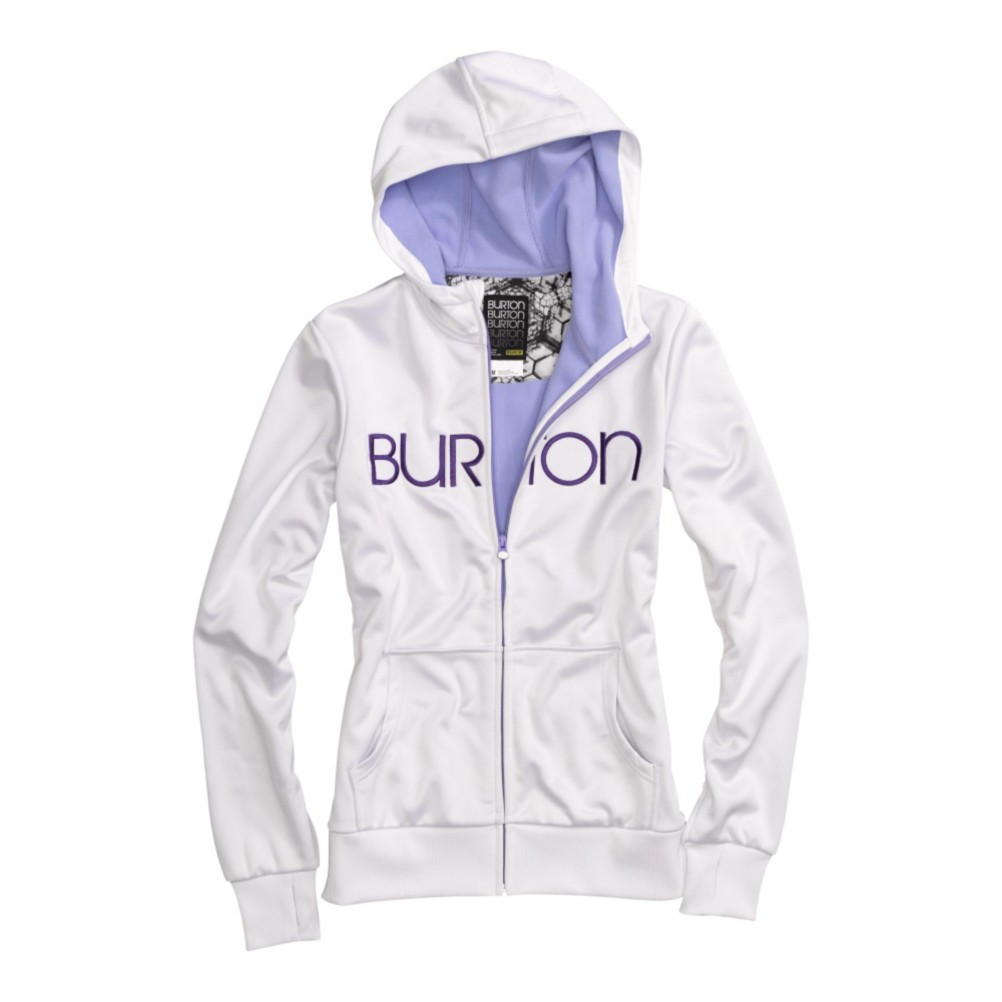Burton Scoop Womens Hoodie, Bright White, swatch