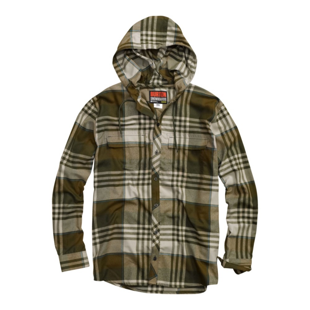 Burton Ruckus Hooded Flannel Flannel, Schwag Vandyke Plaid, medium