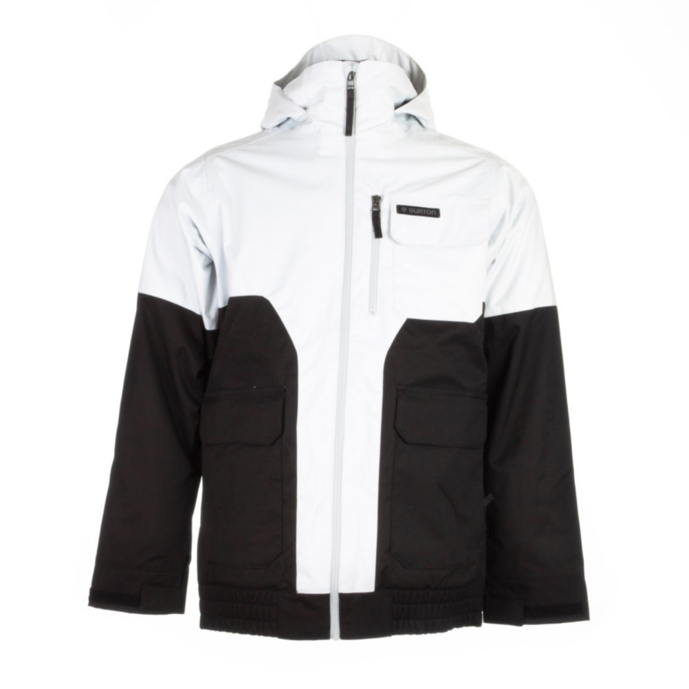 Burton TWC Prizefighter Mens Insulated Snowboard Jacket, Graph-True Black, medium