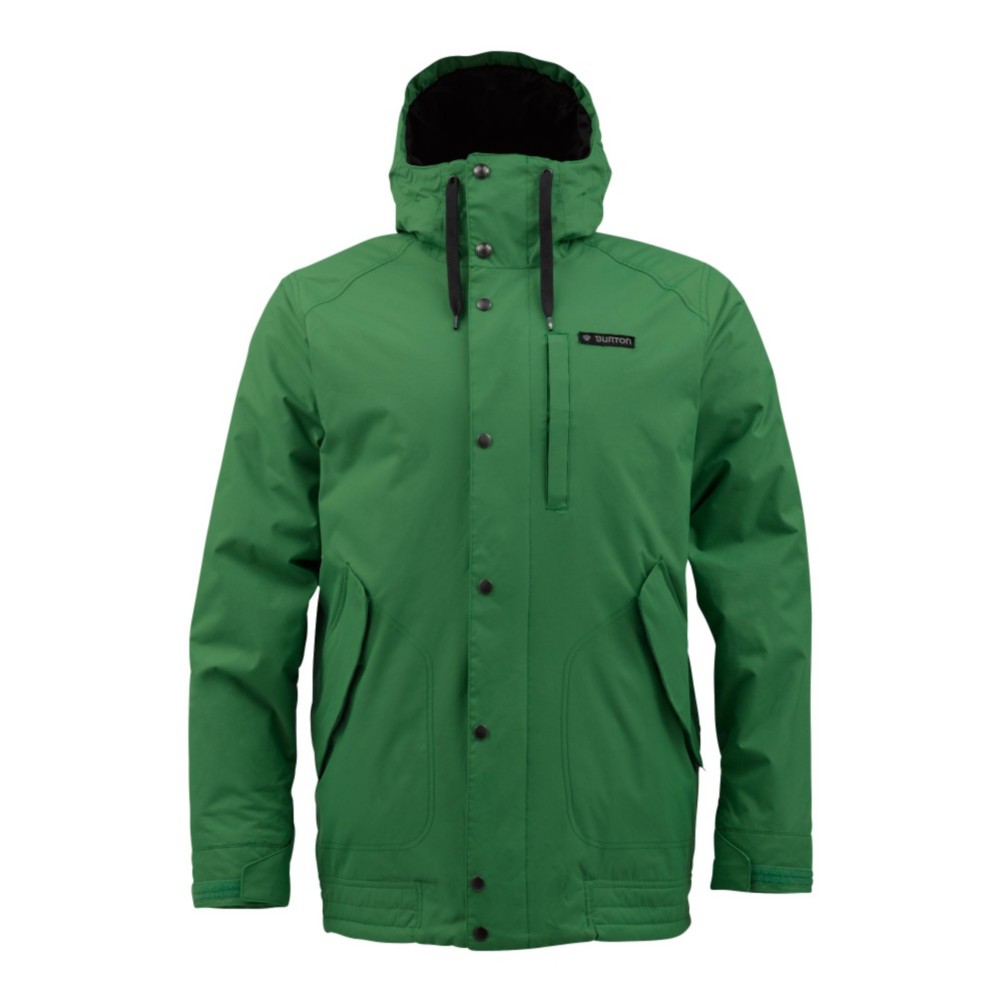 Burton TWC Throttle Mens Insulated Snowboard Jacket, Treefrog, medium