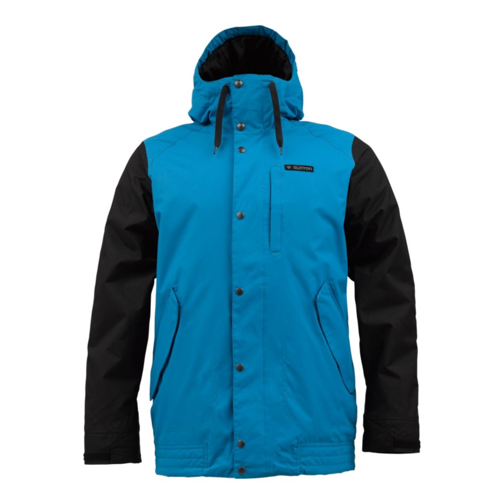 Burton TWC Throttle Mens Insulated Snowboard Jacket, Meltwater-True Black, swatch