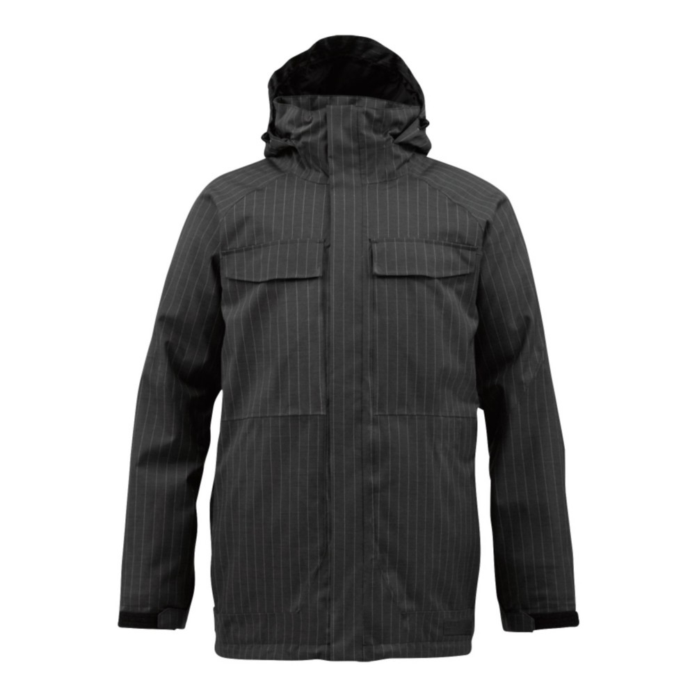 Burton Breach Mens Insulated Snowboard Jacket, True Black, swatch