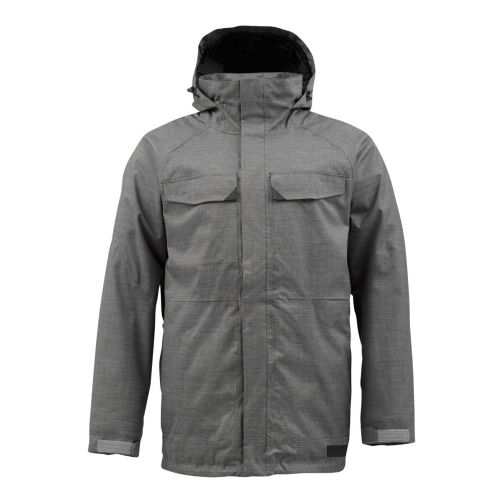 Burton Breach Mens Insulated Snowboard Jacket, Saber, swatch