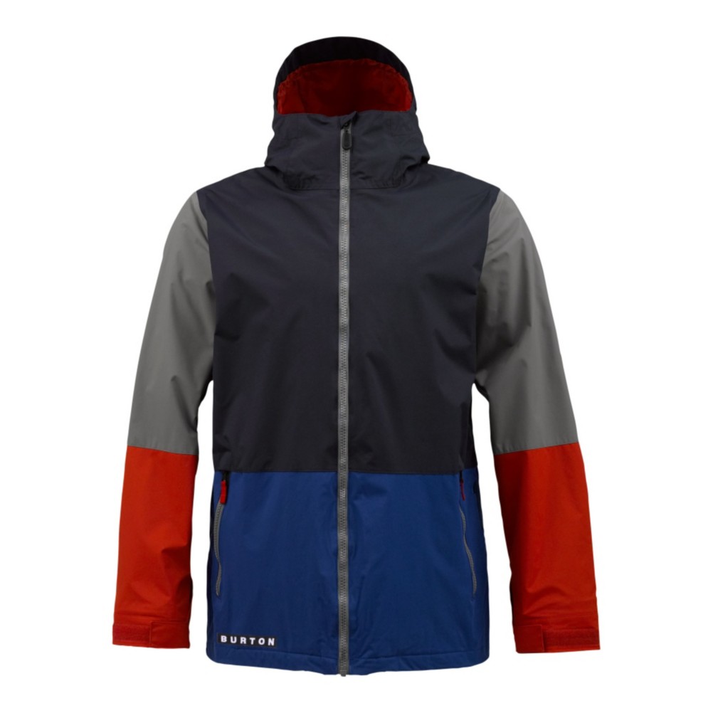Burton Faction Mens Insulated Snowboard Jacket, Ballpoint Colorblck, swatch