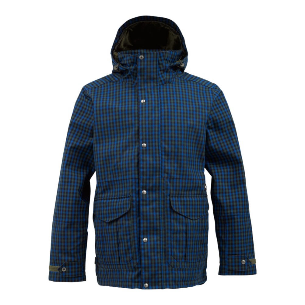 Burton Sentry Mens Shell Snowboard Jacket, Ballpoint Reid Plaid, swatch