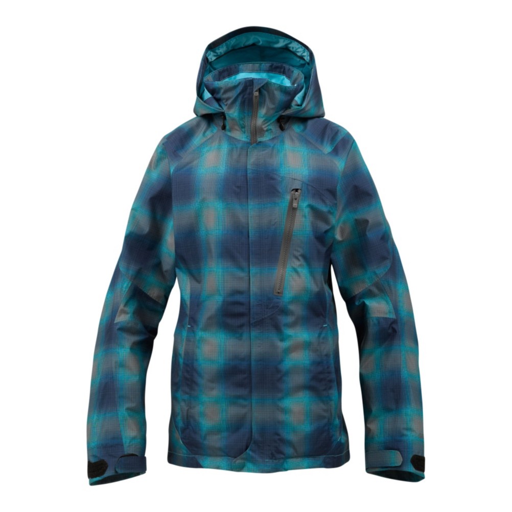 Burton AK 2-Layer Altitude Womens Shell Snowboard Jacket, Heathers Gemini Plaid, swatch