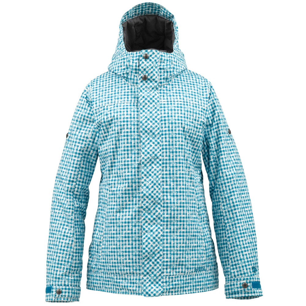 Burton TWC Fulltime Flirt Womens Insulated Snowboard Jacket, Graph Distressed Gingham, swatch