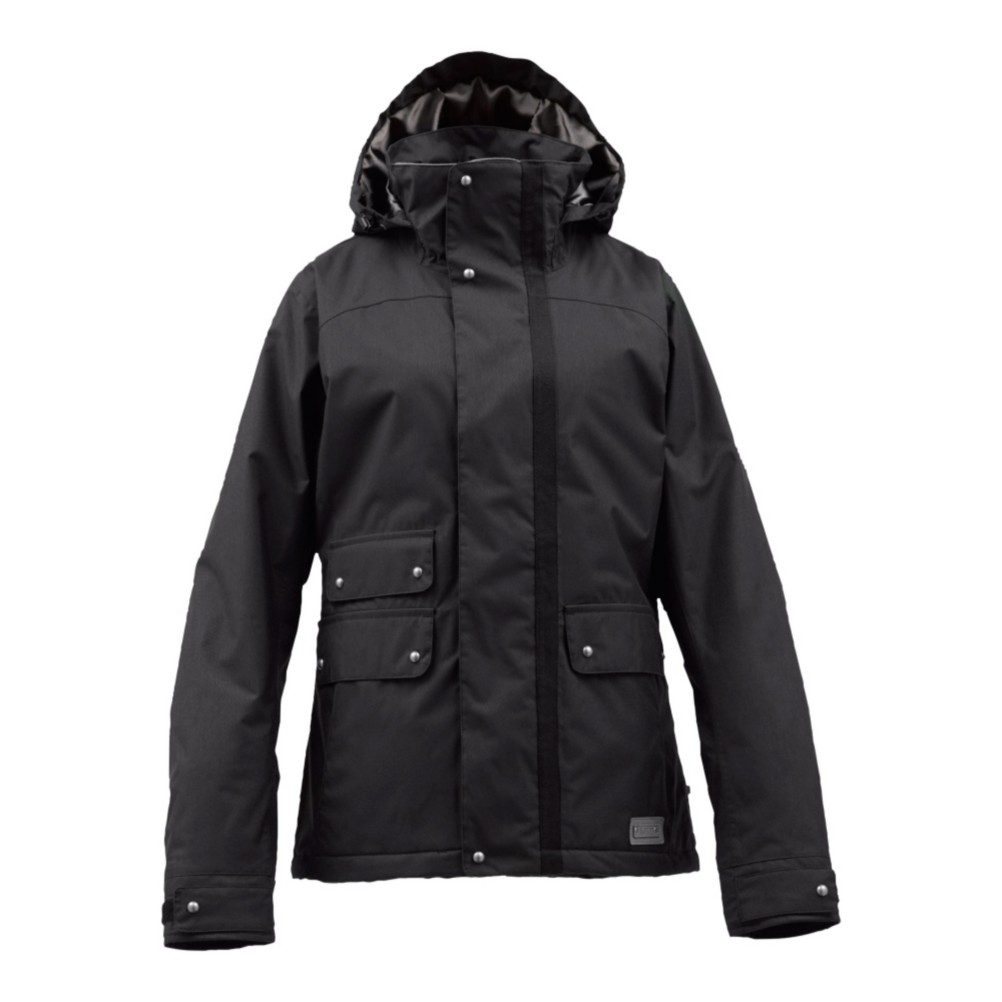 Burton Delirium Womens Insulated Snowboard Jacket, True Black, swatch