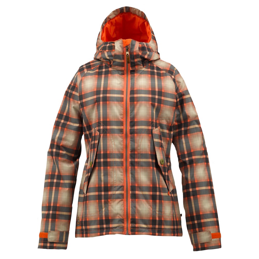 Burton Logan Womens Insulated Snowboard Jacket, Fever Radiant Plaid, swatch
