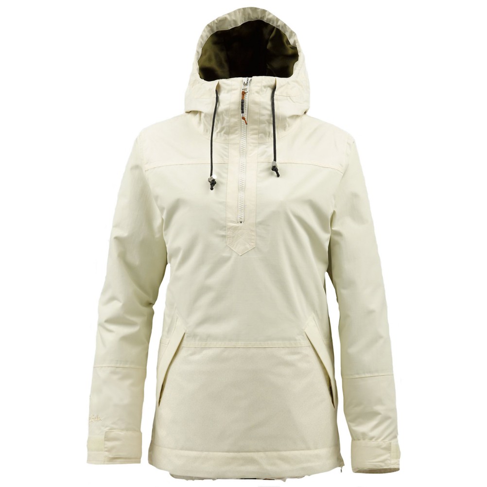 Burton Cora Pullover Womens Shell Snowboard Jacket, Canvas, medium