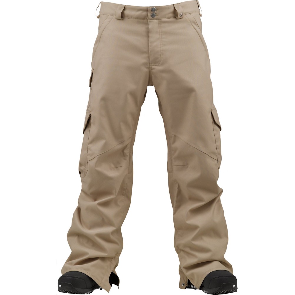 Burton Cargo Long Mens Snowboard Pants, Burlap, swatch